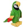 Zöld plüss papagáj