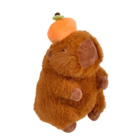 Capybara Plüssjáték Barackkal, 10x10x20cm