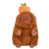 Capybara Plüssjáték Barackkal, 10x10x20cm