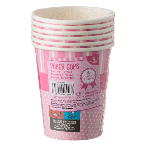 Rózsaszín pöttyös partypohár