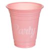 Színes Műanyag Party Pohár Készlet, 360ml - 50 db