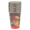 Karácsonyi papír pohár Mikulás mintával „Merry Christmas” 270 ml – 10 db