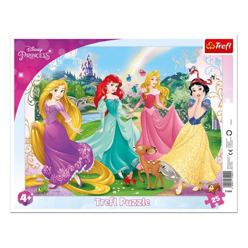 Disney hercegnők - 25 darabos keretes puzzle