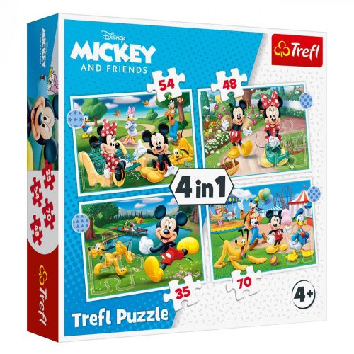 Mickey egér -  4 az 1-ben puzzle