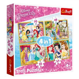 Disney Hercegnők 4 az 1-ben Puzzle készlet - Trefl