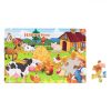 Tanyasi állatok és gazda puzzle (24 darabos)