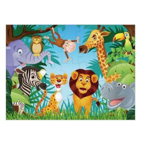 Dzsungel állatok puzzle (35 darabos Jumbo készlet)