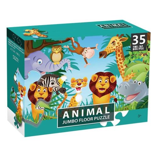 Dzsungel állatok puzzle (35 darabos Jumbo készlet)