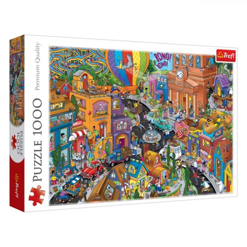 Puzzle-Színes Város(1000 darab)