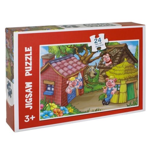 A három kismalac puzzle (24 darabos)
