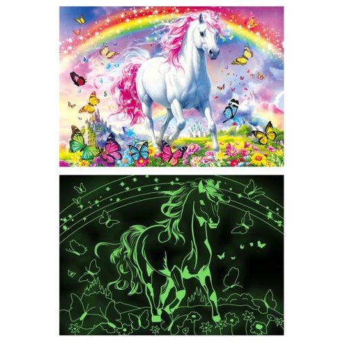 Fluoreszkáló Unikornis Puzzle (500 darabos)