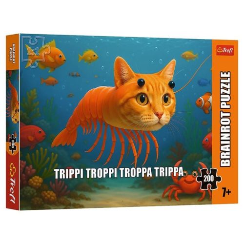 Trefl Brainrots Garnélarák Macska Puzzle (200 db-os)