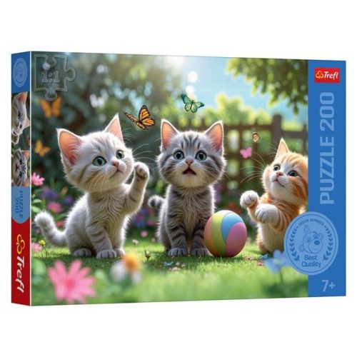 Macskák és Pillangók Puzzle (200 darabos) - Trefl