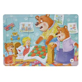 Aranyfürtöcske és a három medve puzzle (15 darabos)