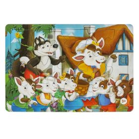 A farkas és a 7 kecskegida puzzle (15 darabos)