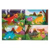 Mágneses Puzzle 4 Képpel - Dinoszauruszok