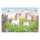 3 Unikornis és Szivárvány Kastély Puzzle (104 darabos)