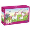 3 Unikornis és Szivárvány Kastély Puzzle (104 darabos)