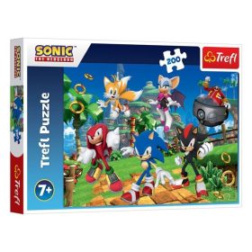 Sonic harci pózban puzzle (200 db-os) - Trefl