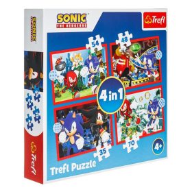 Sonic a sündisznó 4 az 1-ben puzzle készlet - Trefl