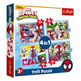 Trefl Spidey 4 az 1-ben puzzle készlet