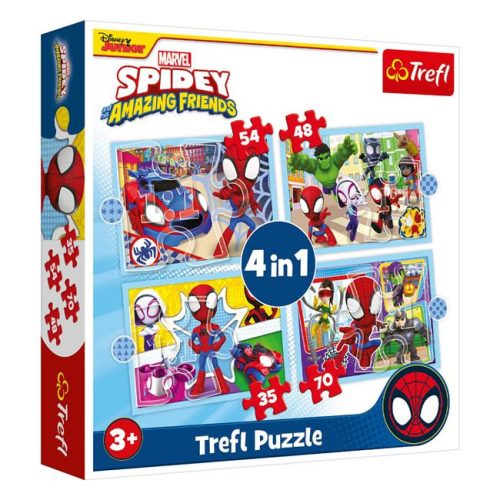 Trefl Spidey 4 az 1-ben puzzle készlet