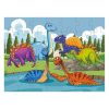 Dinoszauruszok a tónál puzzle (35 db jumbo elem)