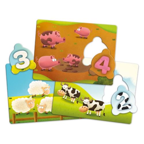 Trefl Számok és Állatok - Oktató Puzzle