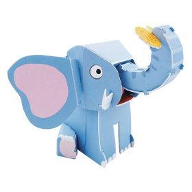 3D Mozgó Elefánt Építőjáték - 16 darabos puzzle