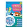3D Mozgó Elefánt Építőjáték - 16 darabos puzzle