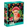 Frida Kahlo Virágokkal Puzzle (500 Darabos)