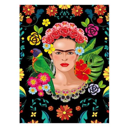 Frida Kahlo Virágokkal Puzzle (500 Darabos)