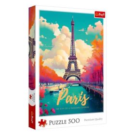 Trefl Párizs Szajna Eiffel-torony puzzle (500 darabos)