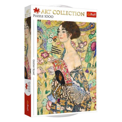 Trefl Gustav Klimt: Hölgy legyezővel művészi puzzle (1000 darabos)