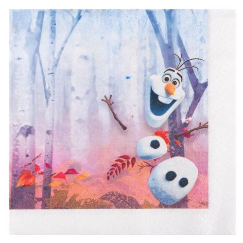 Kétrétegű „Frozen 2” Partiszalvéta 33x33 cm – 16 db