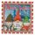 Karácsonyi törpés hópelyhes „Merry Christmas” parti szalvéta 33×33 cm – 10 db