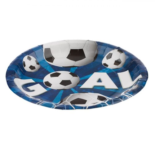 Foci mintás papírtányér 18cm - 10 db
