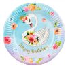 Hattyús Papírtányér 23cm - 6db