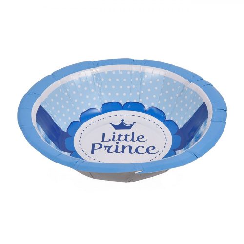 Kék papírtál 19 cm - 6 db 