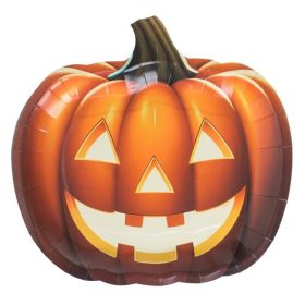 Halloween tök alakú papírtányérok 25 cm - 6 darab