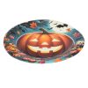 Halloween tök mintás papírtányérok 23 cm - 6 darab