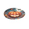 Halloween tök mintás papírtányérok 18 cm - 6 darab
