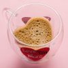 Duplafalú szívecske alakú kávés csésze 240ml