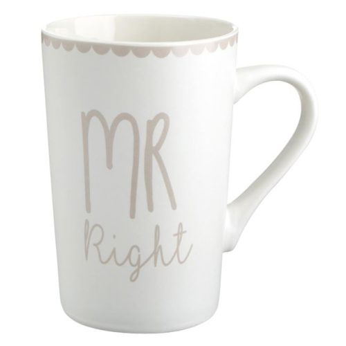 Mr. Right & Mrs. Always Right New Bone porcelán bögre szett - 350 ml - 2 db