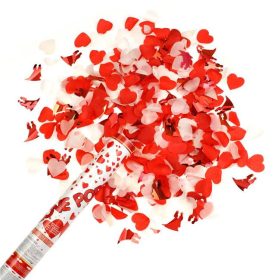 Party Popper szívecskés konfetti ágyú - 38 cm
